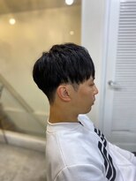 ソイクフ(SOY KUFU)&nbsp;MEN'SHAIRアッシュブラックベリーショートダークアッシュ