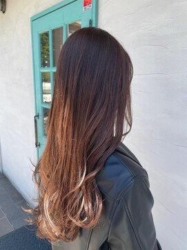 ロダット 横浜(LODAT by little) ブリーチ無しカラーオレンジベージュ【LODAT横浜】