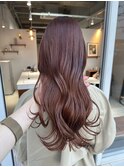 【yuma】ピンクベージュ/ピンクブラウン/ブリーチカラー