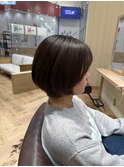 女性らしい丸みショートボブ