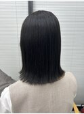 外ハネ/切りっぱなし/アッシュグレージュ/透明感カラー