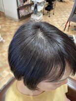 アイニ 河内小阪店(aini)&nbsp;白髪ぼかしカラー白髪ぼかしハイライト大人ショート30、40、50代