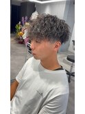 ツイスパ刈り上げマッシュ