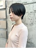 ハンサムショート/フェザーショート/黒髪ショート/20代/30代