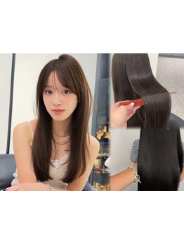【原宿駅徒歩5分】ナチュラルな仕上がりの“天使の縮毛矯正”をご用意◎髪質改善を実現し艶髪へ導きます…!