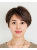 艶カット×白髪ぼかし×艶ベージュ