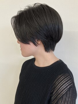 モリオフロムロンドン 松戸店(Morio from London) 【メンズ 松戸 岩口】黒髪リバースセンターパートショート