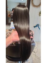 プールブー(Pour Vous)&nbsp;髪質改善ストレート　before after