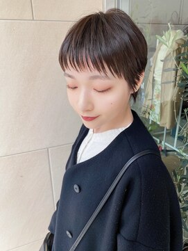 ミモザワークス(Mimosa Works) ミヤザキスタイル　20代30代40代 黒髪刈り上げハンサ ムショート