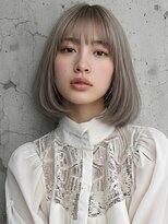 エーヴ&nbsp;スモーキーカラー顔周りカット【韓国ボブ × カーテンバング】