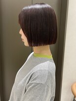 ソー 銀座(SAUT)&nbsp;髪質改善トリートメント/ミニボブ/ピンクブラウン