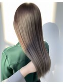 【四条烏丸】グレージュ×髪質改善酸性ストレート