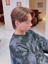 ダブルアール(RR MEN'S SALON)&nbsp;MEN’S/リバースセンターパート/ニュアンスパーマ/由比ヶ浜