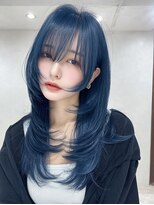 サロンドアイ(salon de i)&nbsp;デザインカラーレイヤー × ネイビーブルー