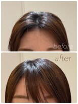 ヘアーサロンウフ(hair salon Oeuf)&nbsp;【自由が丘×前髪】前髪クロスパーマ＋顔周り似合わせカット