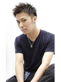 アップバング×メンズ刈上げショート