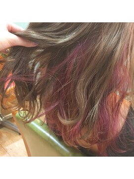 ビヨンドイー(beyond E) ピンクイエローインナーメッシュ