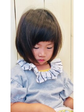 アイル ヘアー(Aile Hair) 【Aile Hair】フェアリーキッズボブ★厚めバング★