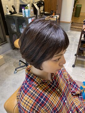 ヘア サロン ルート 幕張(Hair Salon ROUTE) [大人可愛い]ショートバングボブ