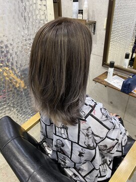 ヘアサロン ドットプラス 町田店(dot. plus) グレージュ×ハイライト