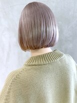 アイティー バイ アルバム 浦和店(IT by ALBUM)&nbsp;ミルクティーボブ_ショートパーマホワイトアッシュ_ba316901