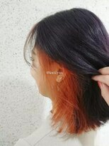 コークス 原宿 表参道(COKETH)&nbsp;★ブルーラベンダー × アプリコットオレンジ　インナーカラー