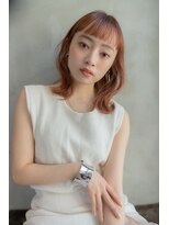 ケアリー 武蔵小杉(Carelly)&nbsp;大人かわいい前髪セシルカットココアブラウンフリンジウェーブ