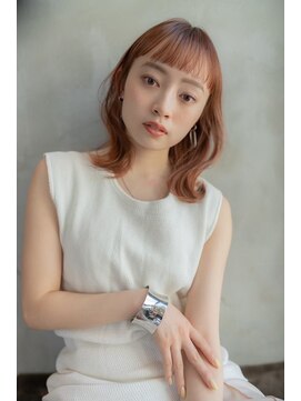 ケアリー 武蔵小杉(Carelly) 大人かわいい前髪セシルカットココアブラウンフリンジウェーブ