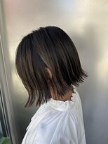 ニカイ(2F) 似合わせカット/イメチェン/切りっぱなしボブ/アッシュブラック