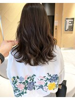 カミエ(kamie)&nbsp;＊くすみベージュ セミロング 透明感 三宮美容室 神戸