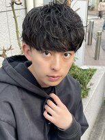 アーリー(Ali'i)&nbsp;ソフトツイストパーマ刈り上げマッシュショートレイヤーメンズ