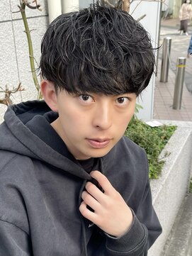 アーリー(Ali'i) ソフトツイストパーマ刈り上げマッシュショートレイヤーメンズ