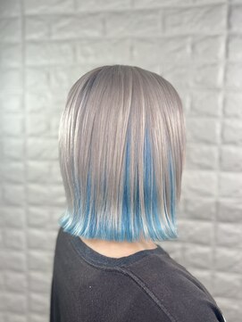 イエローコーン 横浜店(YELLOW CORN) 全頭ブリーチから作るインナーカラー【インナーカラー/派手髪】