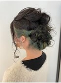 20代30代シニヨンアップスタイル 結婚式 二次会 パーティー