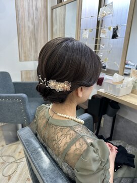 ファースト 祇園本店(first) 【ヘアセットサロンfrst】ナチュラルなアップスタイル♪