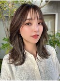 インナーカラー☆ハイライト☆アッシュベージュ