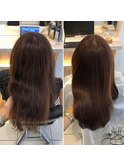 艶髪縮毛矯正Before/After