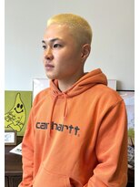ヘアーアイストゥーレ(HAIR ICI TRE) ベリーショートアッシュアップバングハイトーン