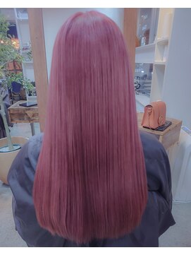 ロジ(Roji) ブリーチ１回 × ピンクベージュ