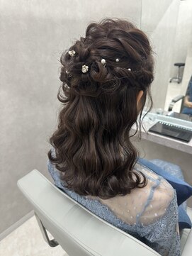ロウ 札幌(ROW) 全席個室サロン／結婚式ヘアセットパーティヘアアレンジ編み込み