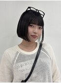 切りっぱなしボブ