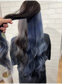 大人美人透明感カラーインナーカラーハイトーンホワイトピンク