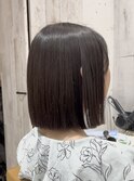 《re view MIRU》顎下ボブ/ストレートパーマ