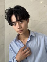 サイン メンズ 表参道(SIGN men's) フェザーパーマニュアンスパーマセンターパートダウンパーマ