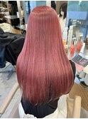 ピンクカラーベージュカラーワインレッドチェリーレッドレイヤー