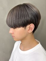 マッシュナチュラルカラーマッシュメンズヘアカラーツーブロック