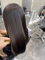 ファビ 渋谷(Fab) くびれヘア/暗めカラー/アプリコットオレンジ/縮毛矯正