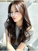 【MINX】顔周り似合わせカット+デザインカラーベージュ_銀座