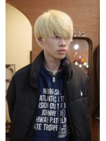 エディ(Edy)&nbsp;メンズマッシュケアブリーチ抜きっぱなしブロンド眉毛カット