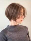 30代40代50代大人美人ショート/ハイライト/白髪ぼかし